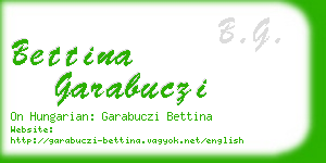 bettina garabuczi business card